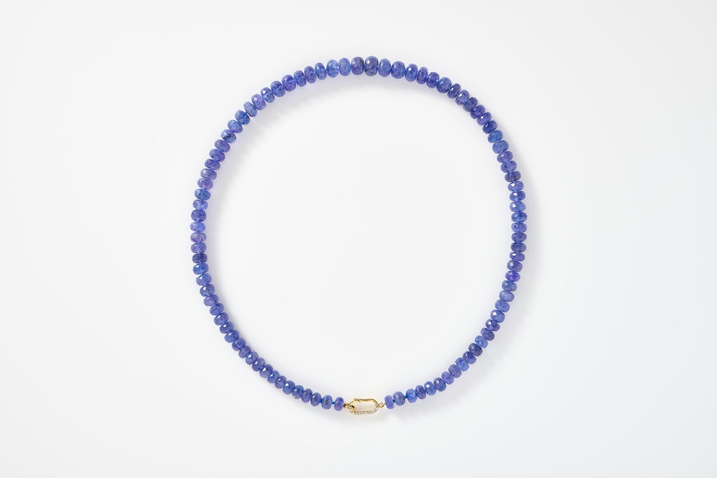 Tanzanite Beaded Necklace