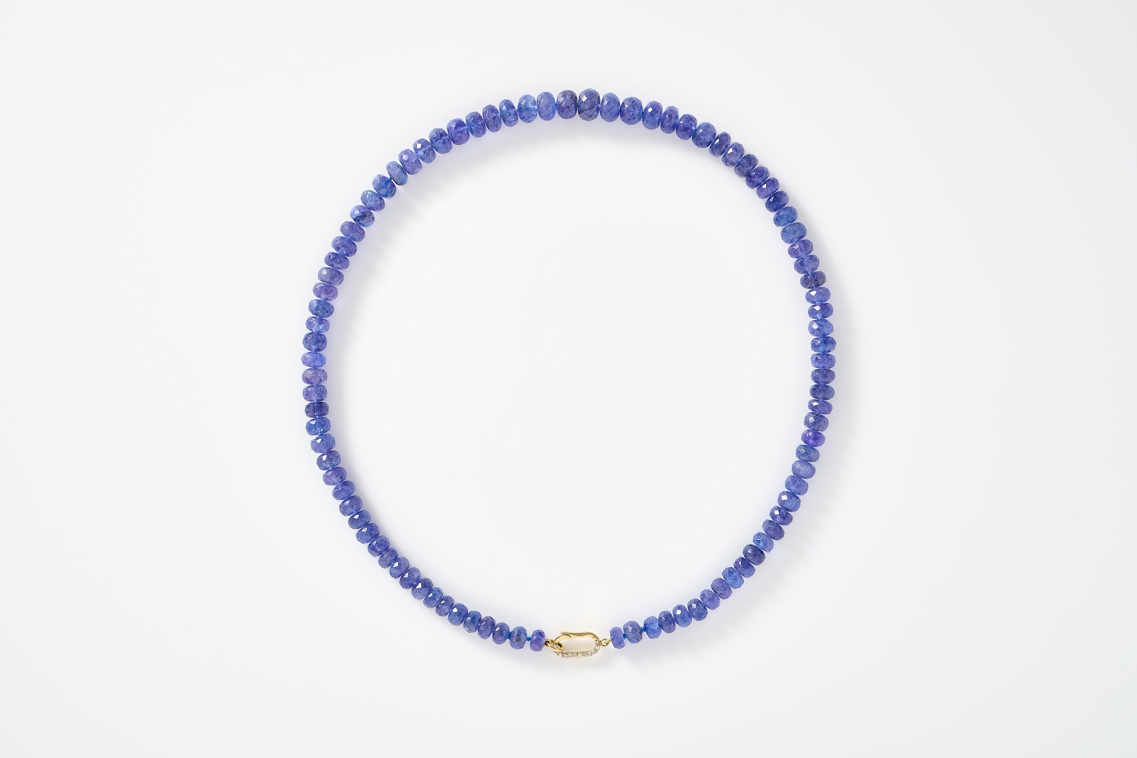 Tanzanite Beaded Necklace