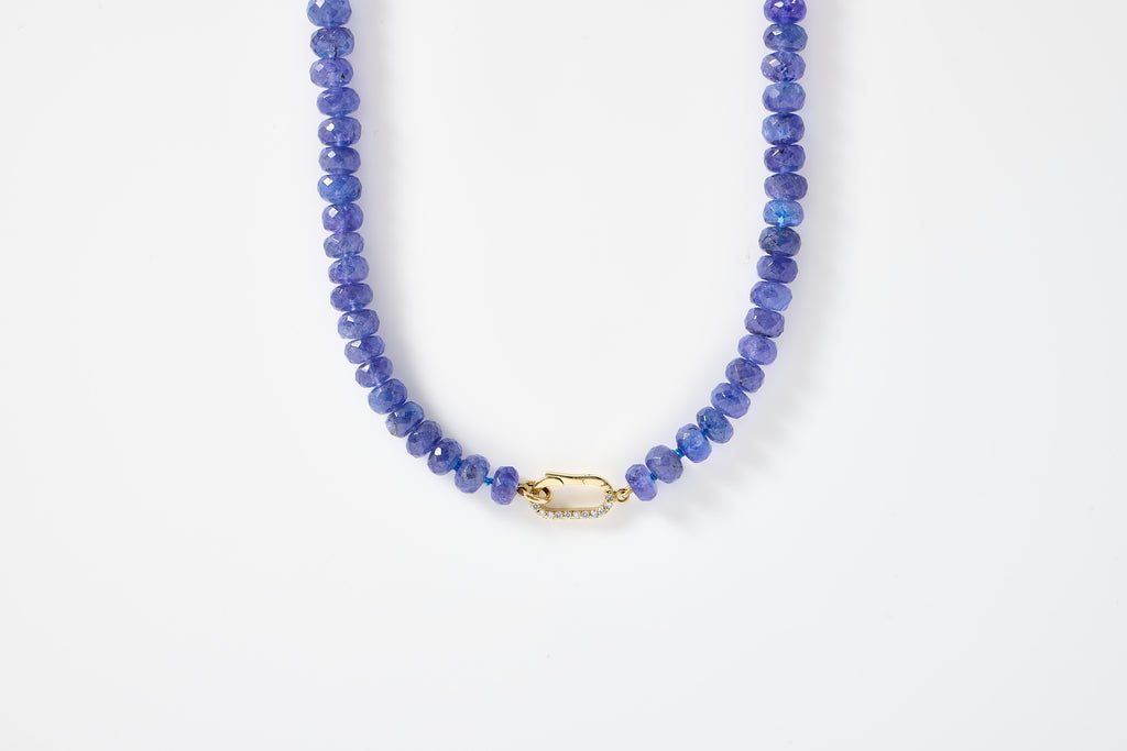 Tanzanite Beaded Necklace