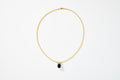 London Blue Topaz Bezel Necklace
