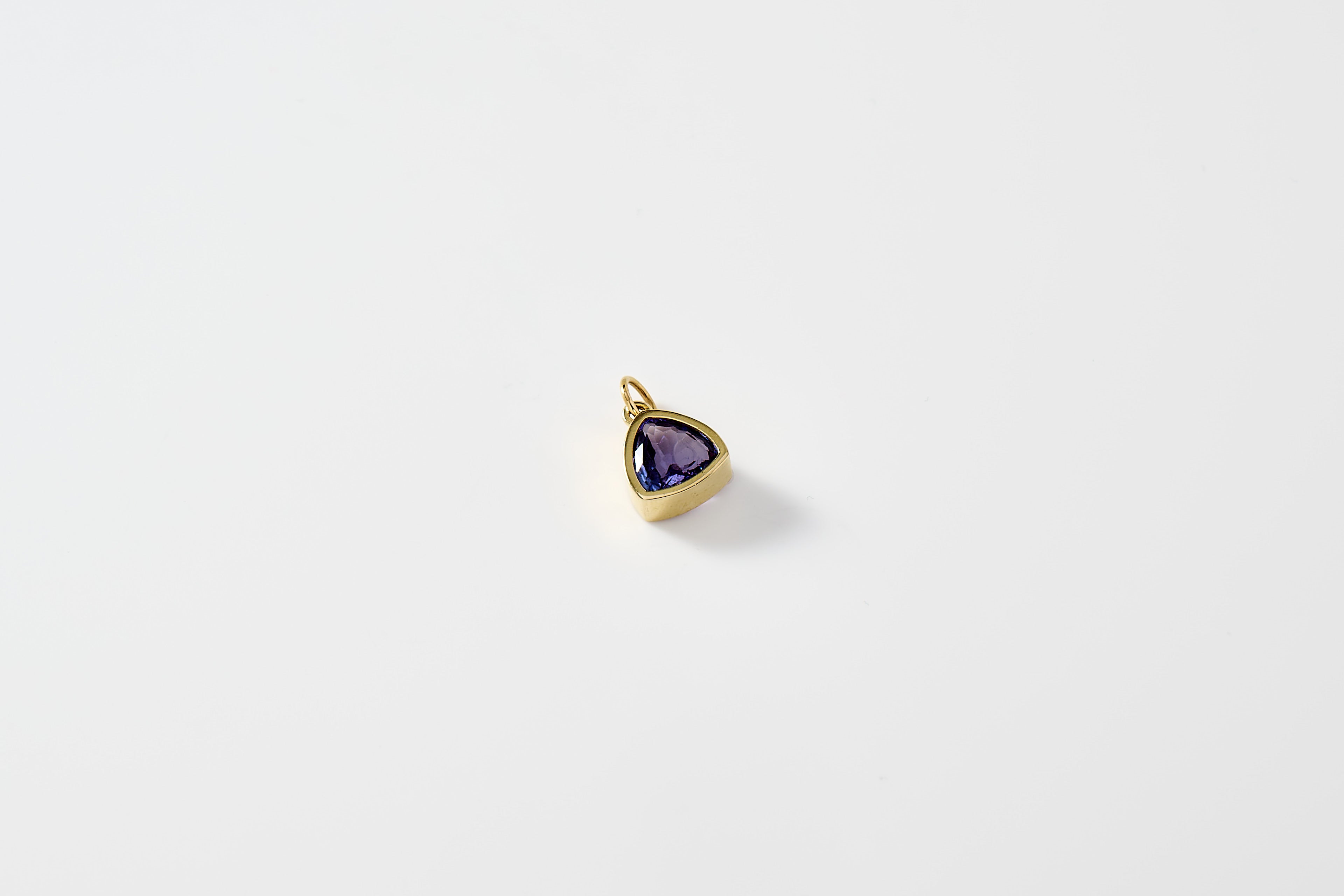 Tanzanite Drop Charm Necklace