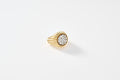 Diamond Pavé Fluted Ring