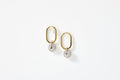 Diamond Donut Drop Earrings