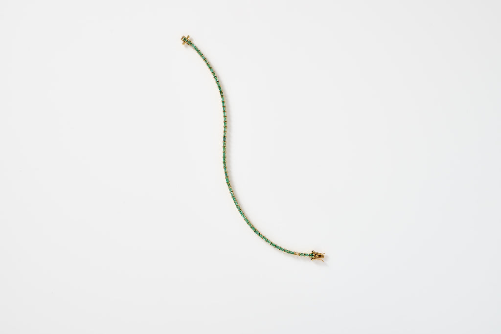 Emerald Baguette Tennis Bracelet