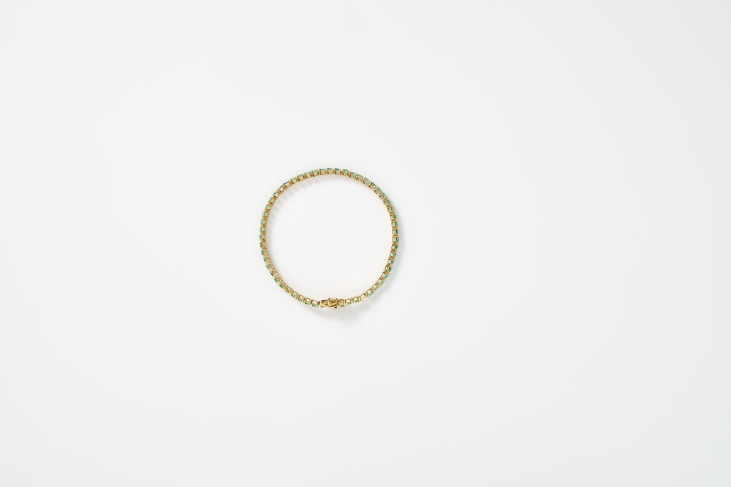 Emerald Baguette Tennis Bracelet