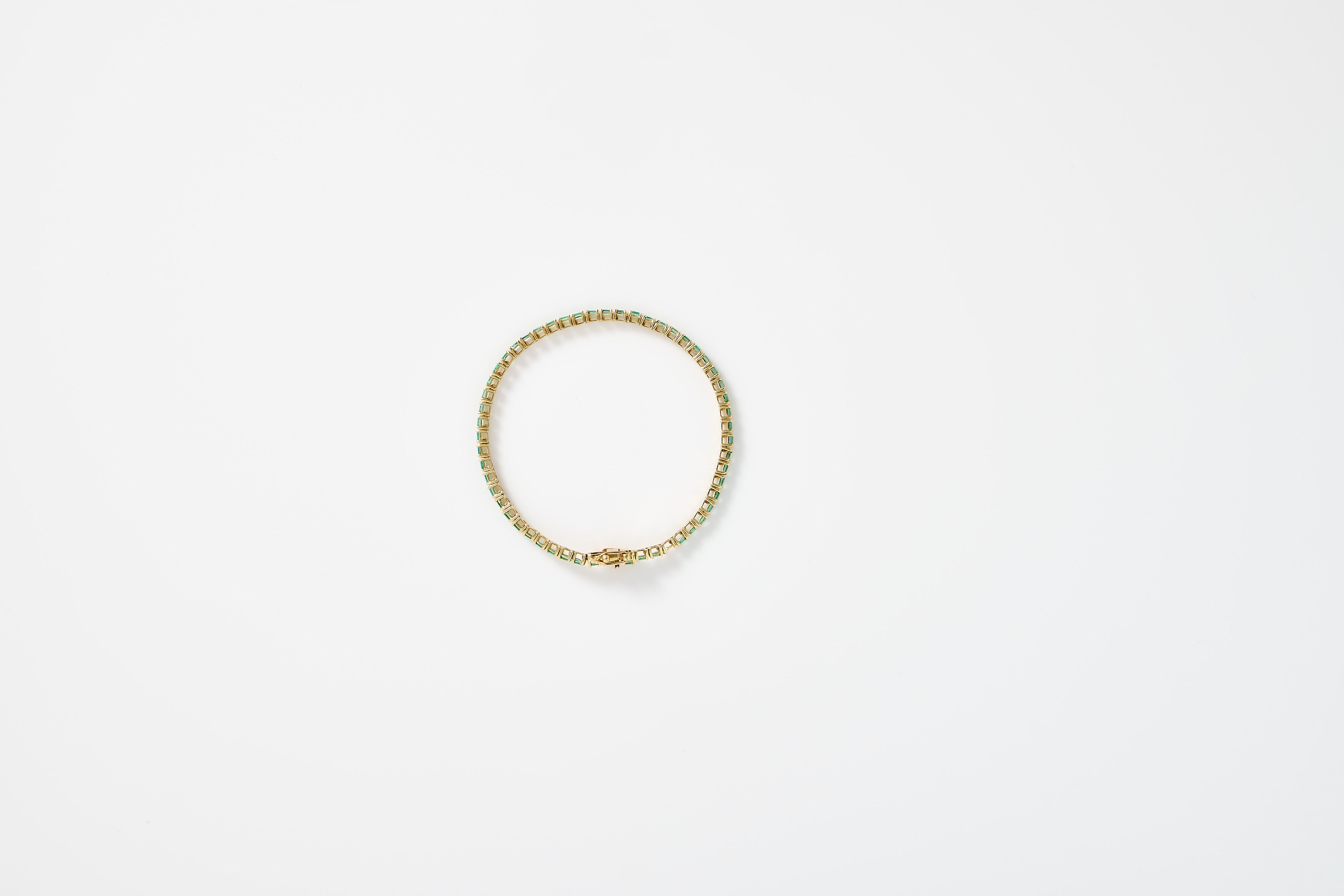 Emerald Baguette Tennis Bracelet