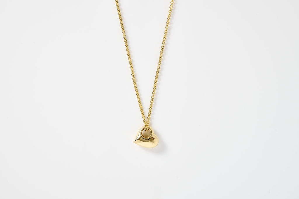 Puffy Heart Charm Necklace