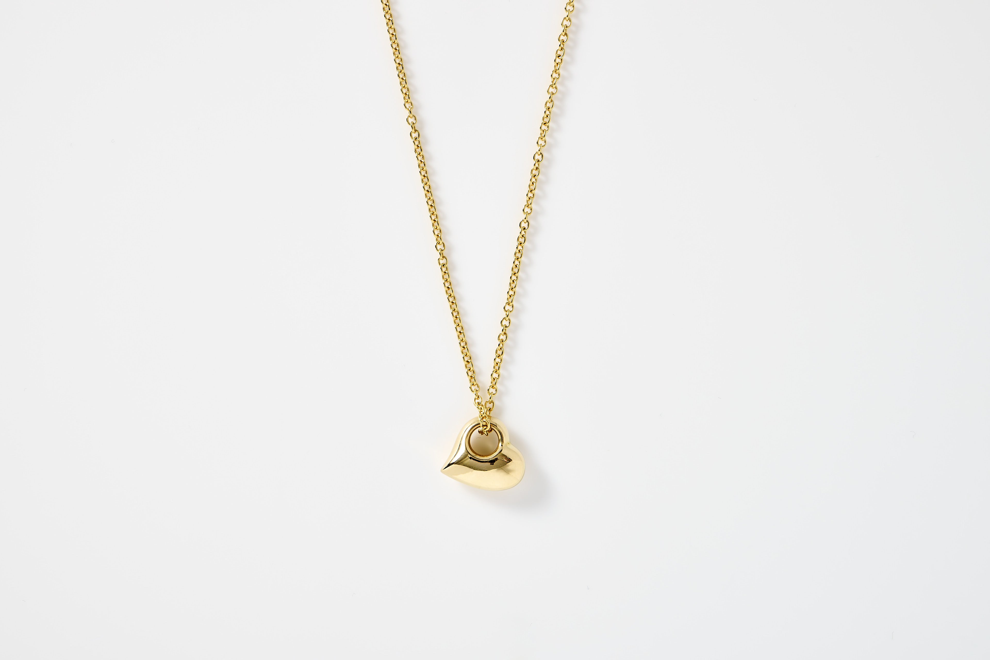 Puffy Heart Charm Necklace