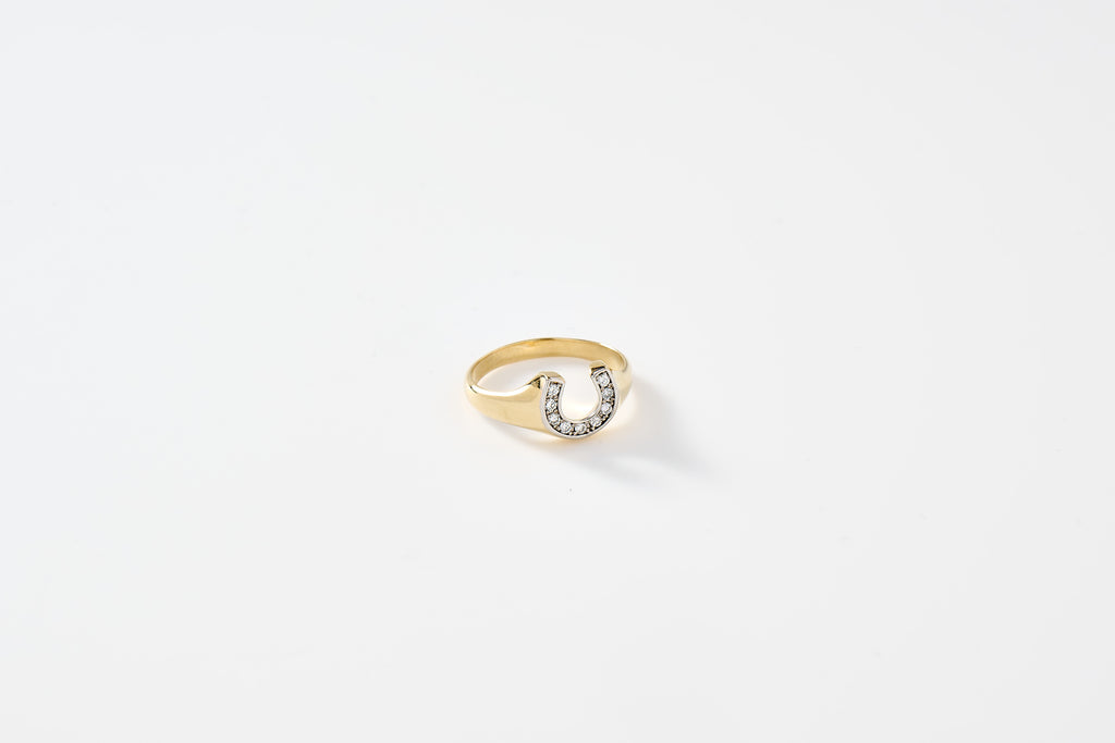 Diamond Horseshoe Ring