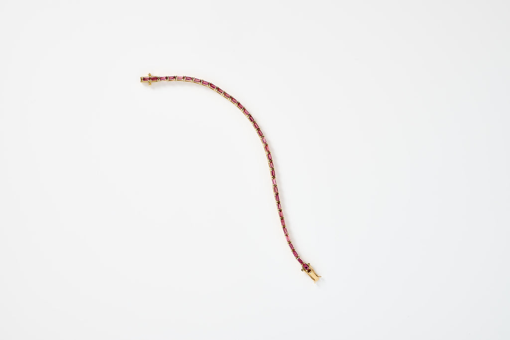 Pink Tourmaline Tennis Bracelet