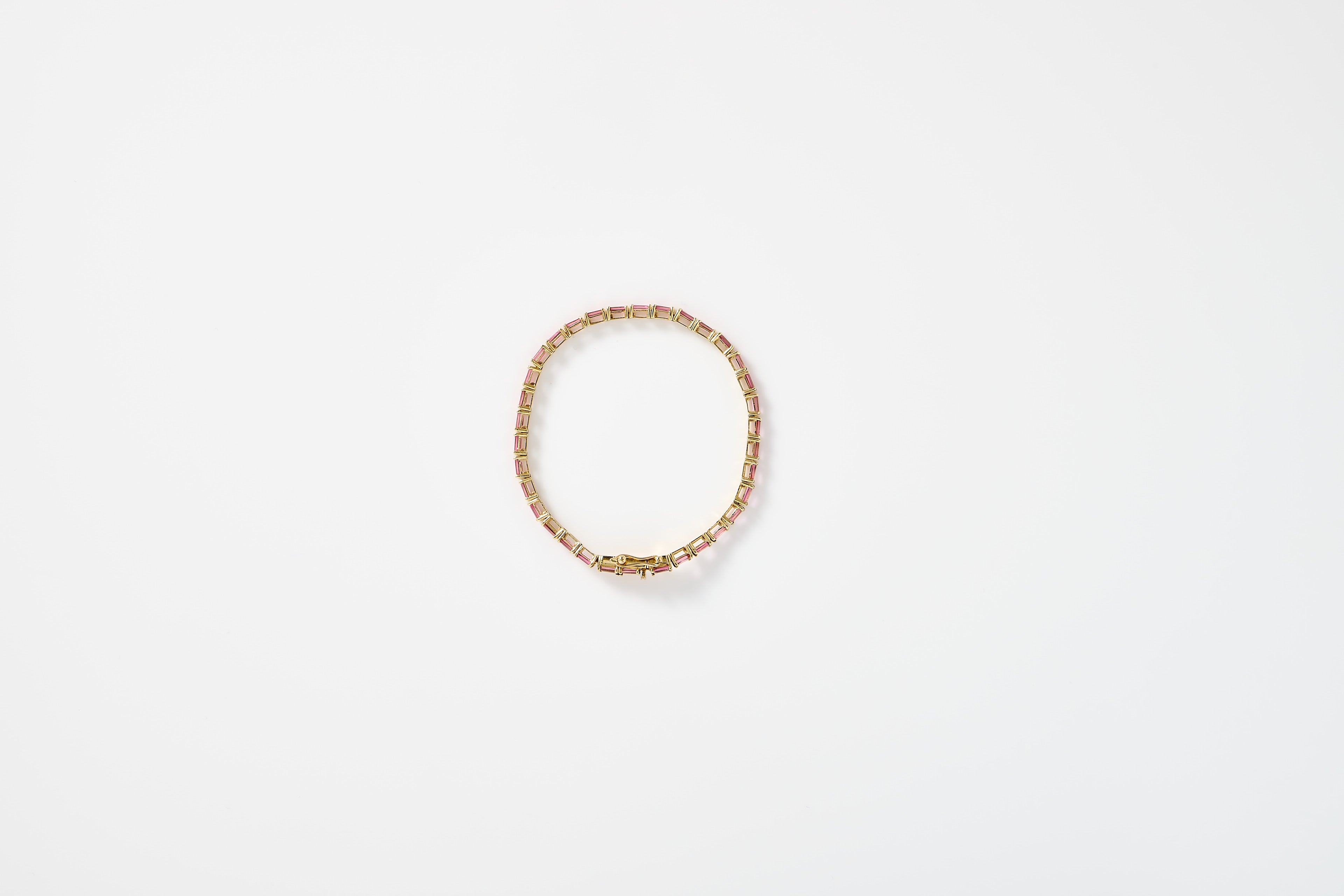 Pink Tourmaline Tennis Bracelet