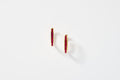 Oval Baguette Ruby Hoop Earrings