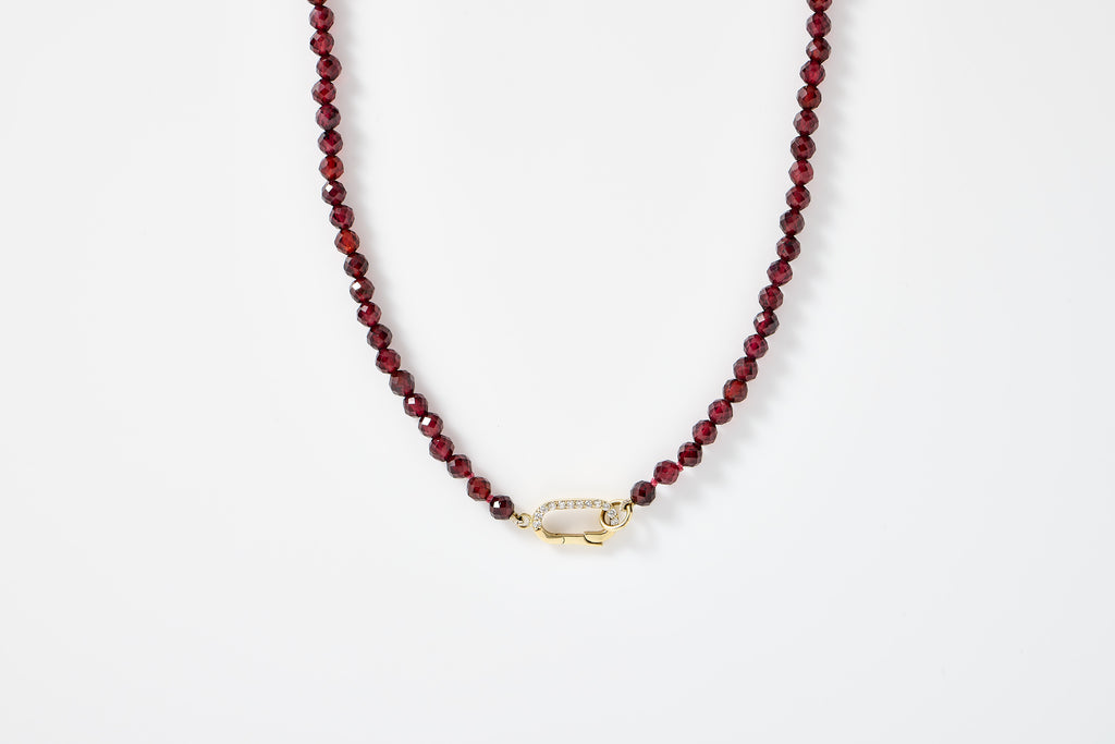 Garnet Beaded Necklace