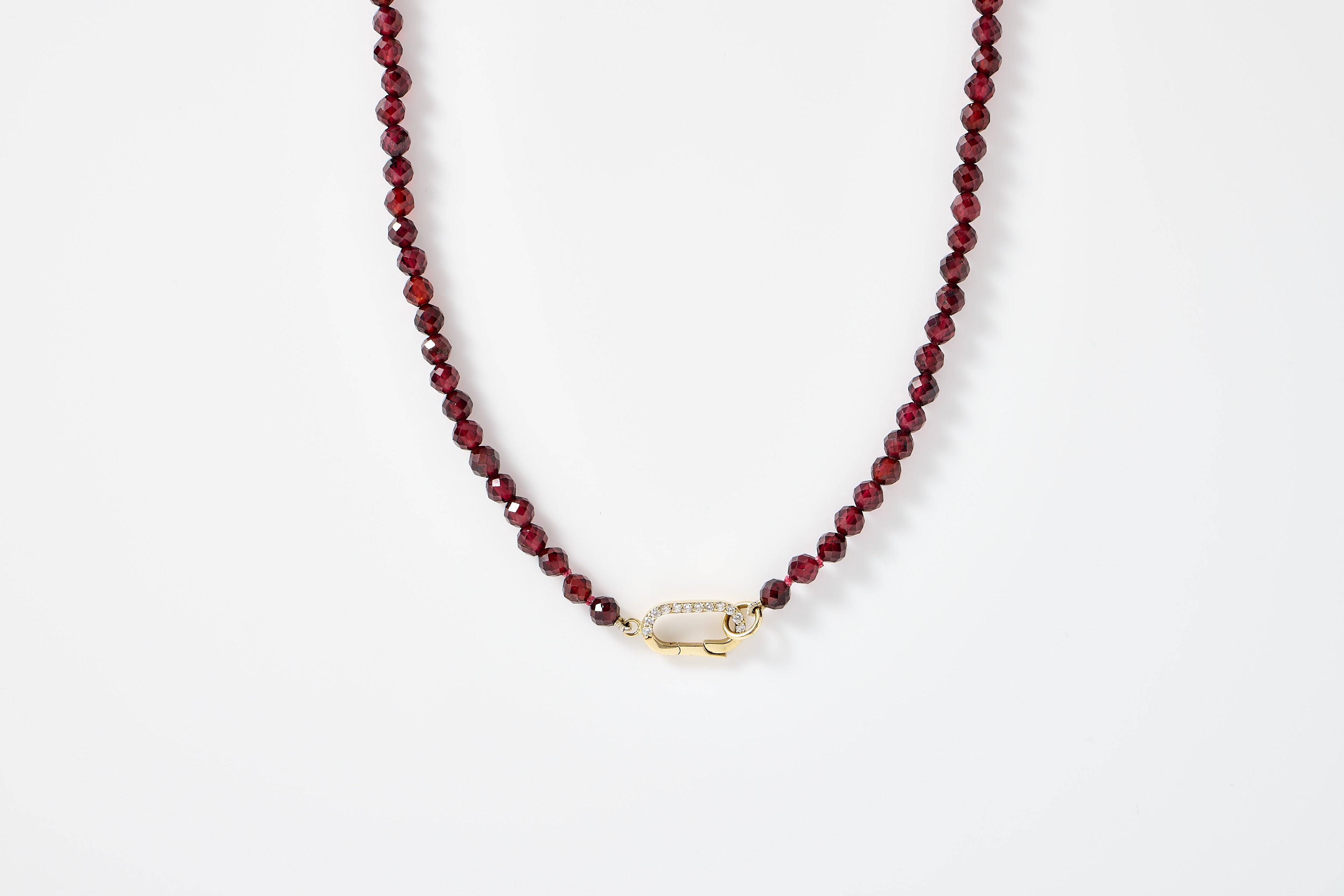 Garnet Beaded Necklace