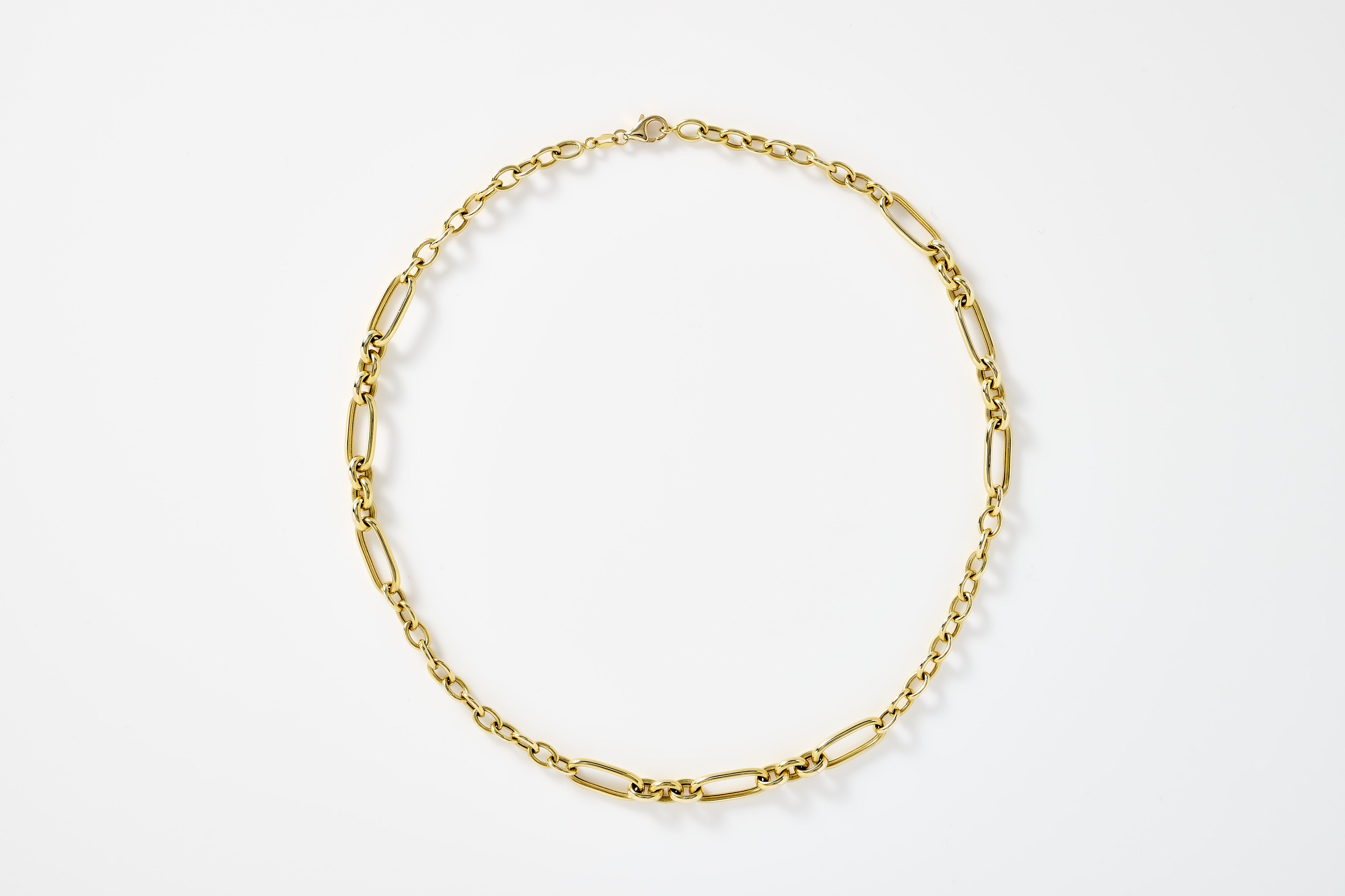 Large Mixed Link Paperclip Chain