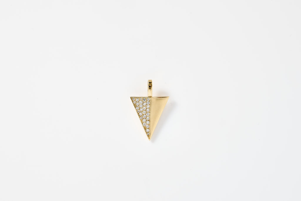 Triangle Diamond Pavé Medallion