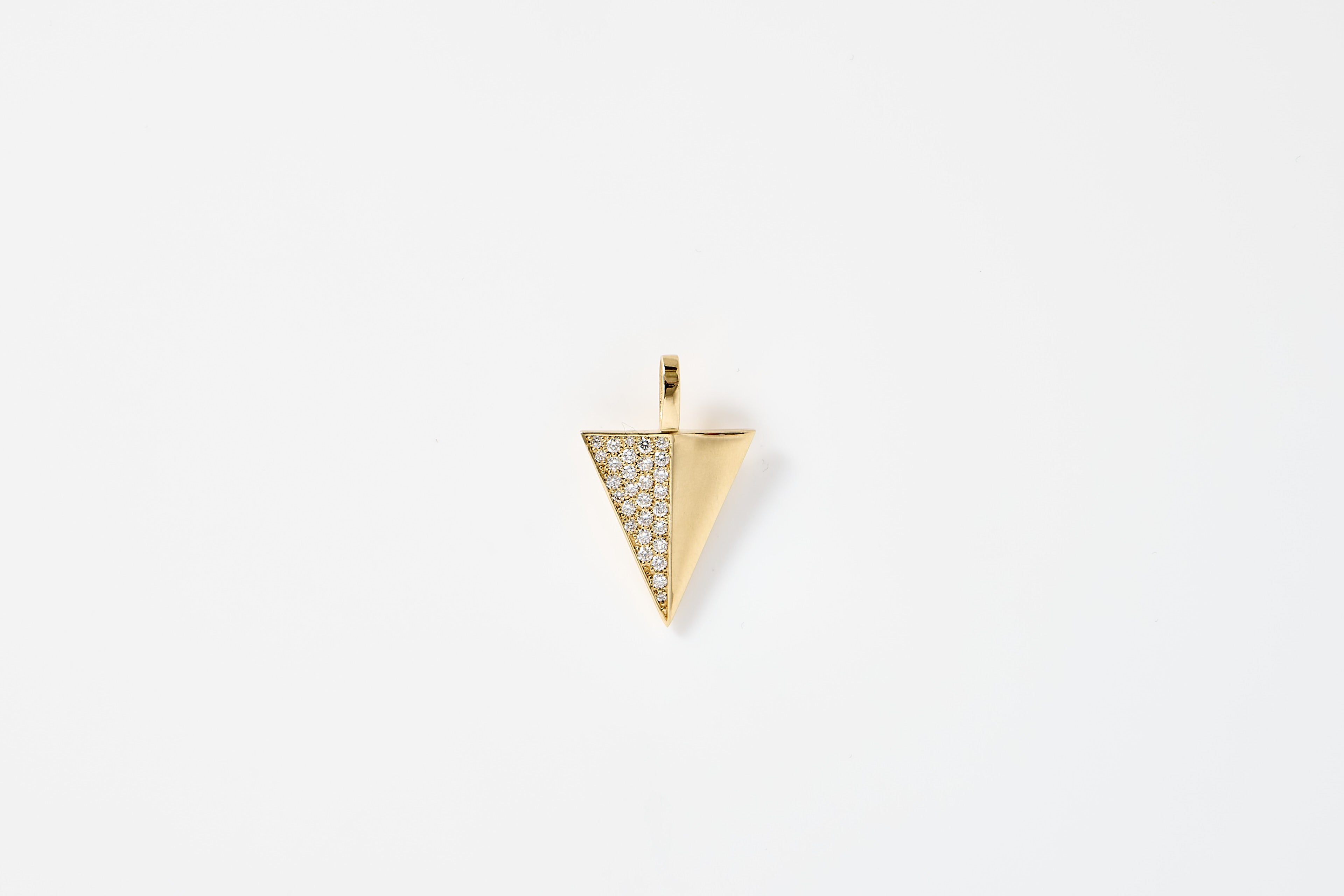 Triangle Diamond Pavé Medallion