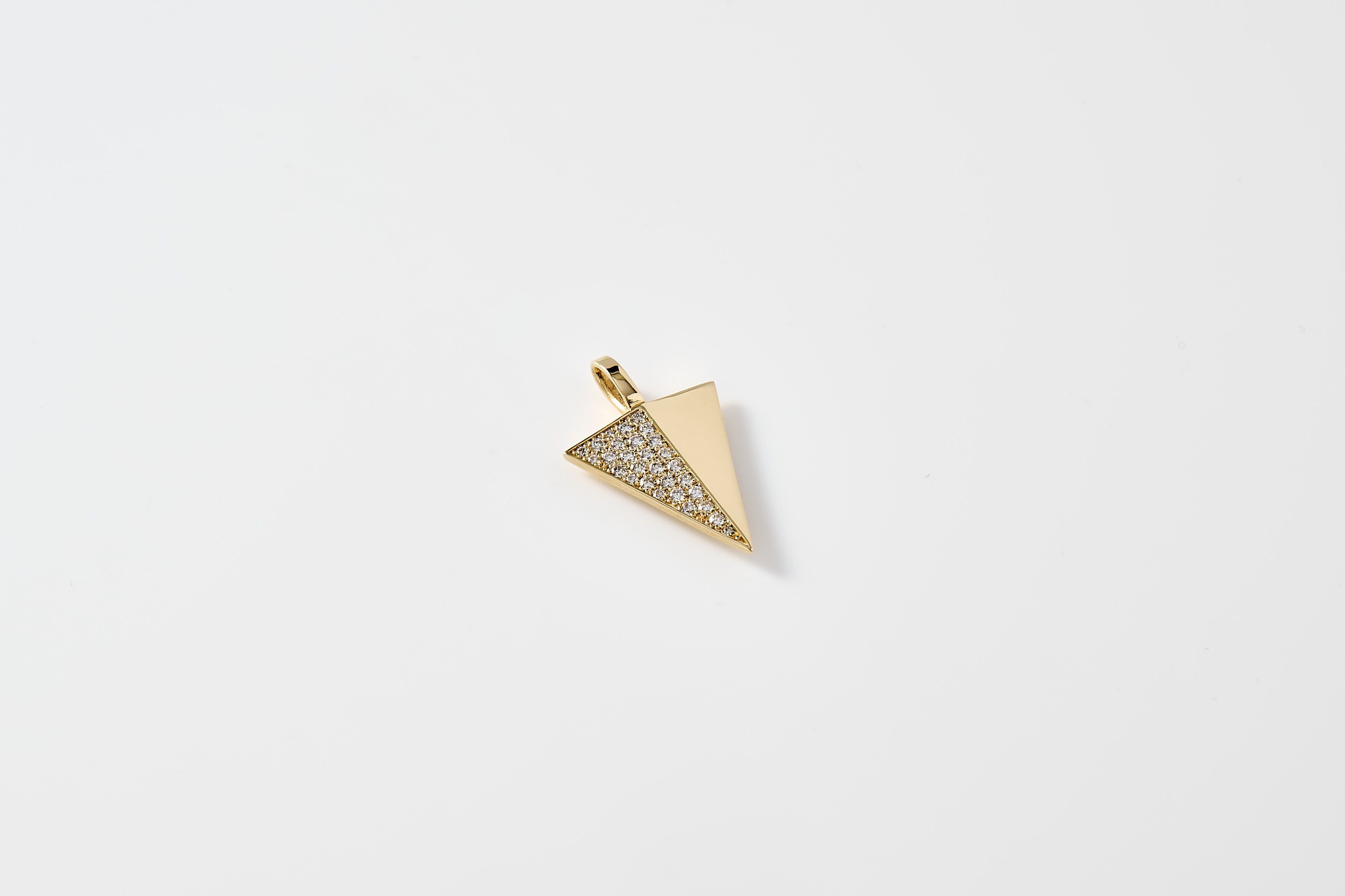 Triangle Diamond Pavé Medallion