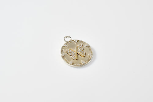 Butterfly Medallion Charm